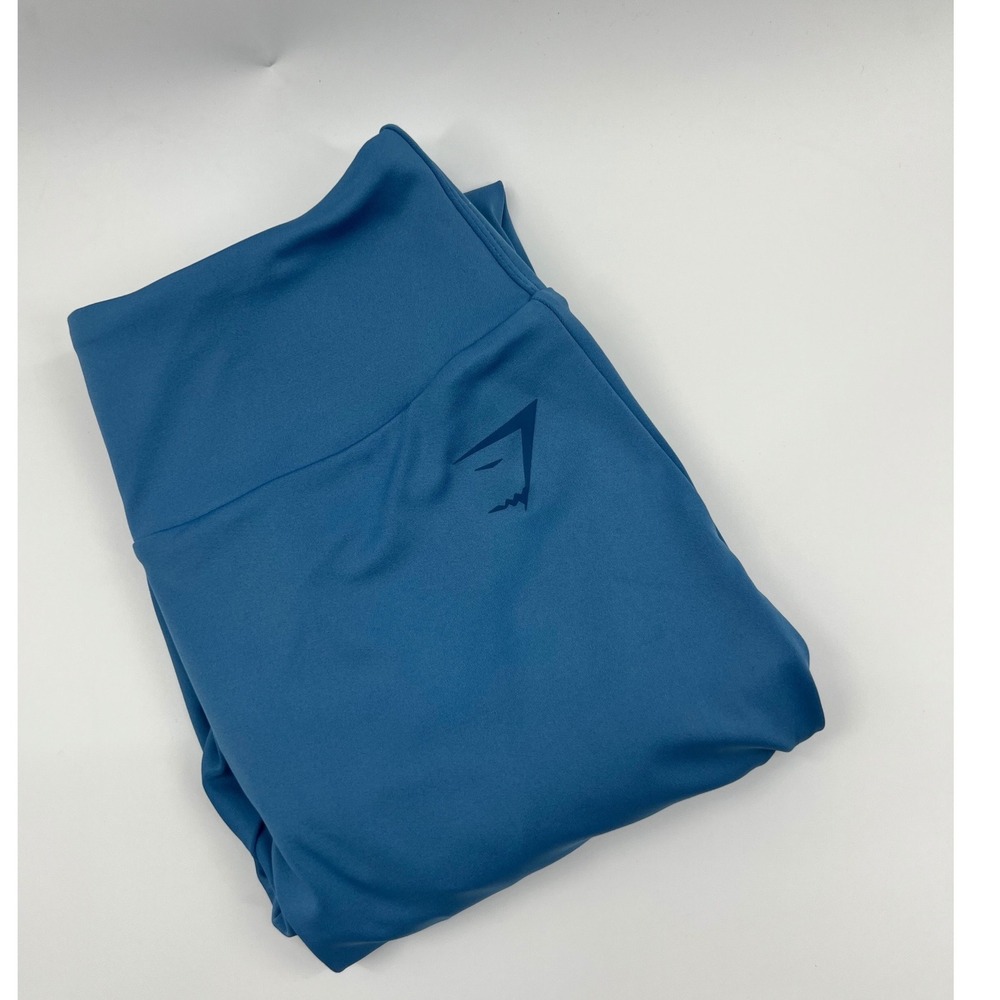 Gymshark Womens Blue High Waisted Scrunch Bum Leggings Size M B4A6Q